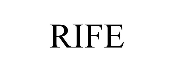 Trademark Logo RIFE