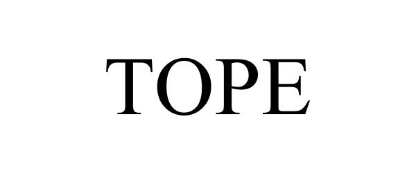 Trademark Logo TOPE
