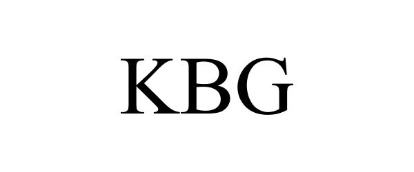 Trademark Logo KBG