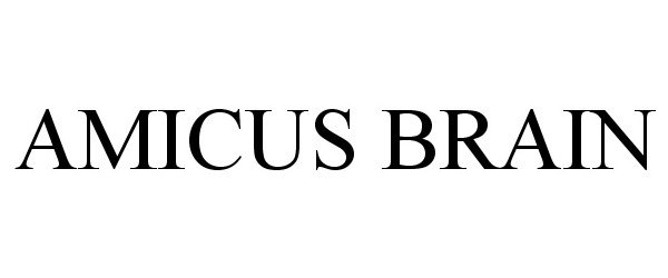 Trademark Logo AMICUS BRAIN