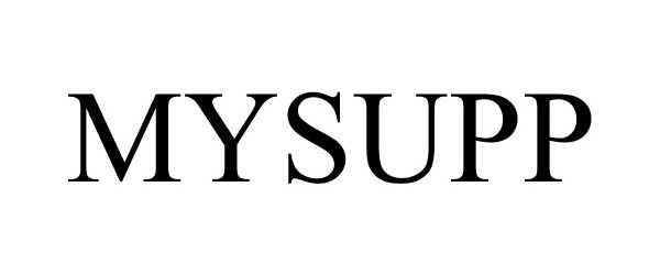 Trademark Logo MYSUPP