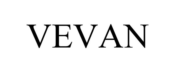 Trademark Logo VEVAN