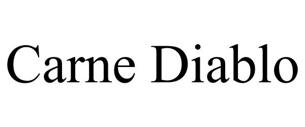 Trademark Logo CARNE DIABLO