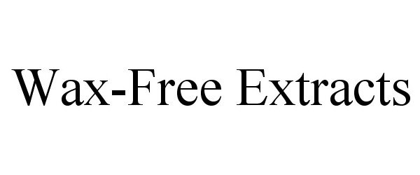 Trademark Logo WAX-FREE EXTRACTS