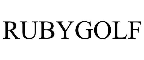 Trademark Logo RUBYGOLF