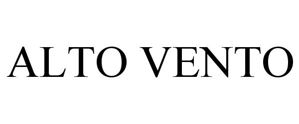 Trademark Logo ALTO VENTO