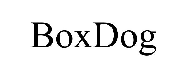 Trademark Logo BOXDOG