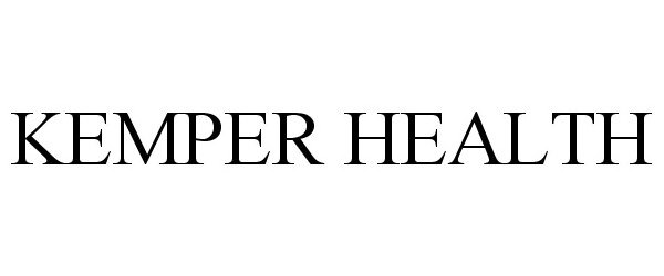 Trademark Logo KEMPER HEALTH