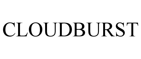 Trademark Logo CLOUDBURST