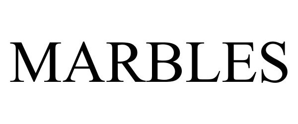 Trademark Logo MARBLES