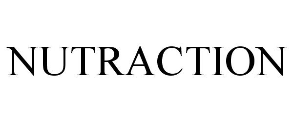 Trademark Logo NUTRACTION