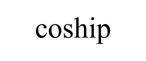 Trademark Logo COSHIP