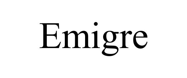 Trademark Logo EMIGRE
