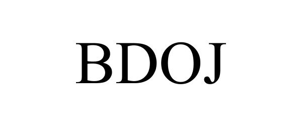 Trademark Logo BDOJ