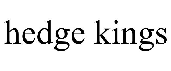 Trademark Logo HEDGE KINGS