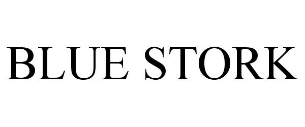 Trademark Logo BLUE STORK