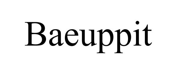 Trademark Logo BAEUPPIT