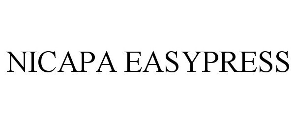 Trademark Logo NICAPA EASYPRESS