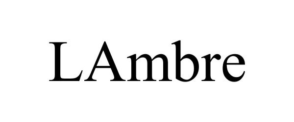 Trademark Logo LAMBRE