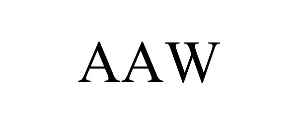 Trademark Logo AAW