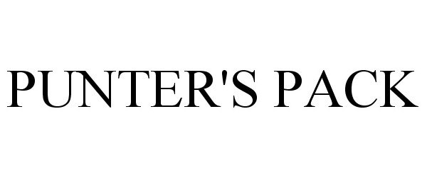 Trademark Logo PUNTER'S PACK