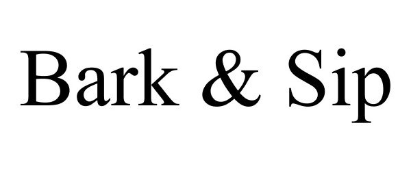 Trademark Logo BARK & SIP