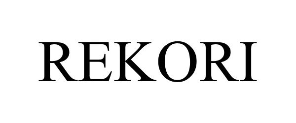 Trademark Logo REKORI