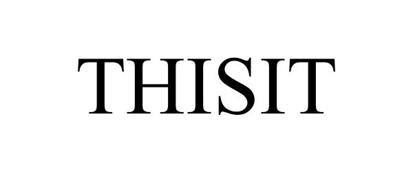 Trademark Logo THISIT