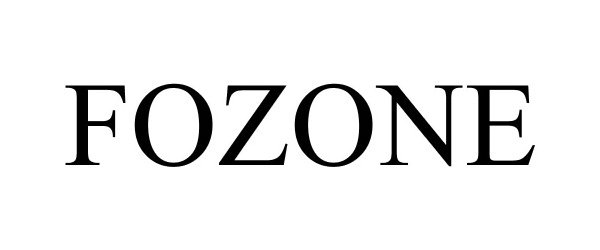 Trademark Logo FOZONE