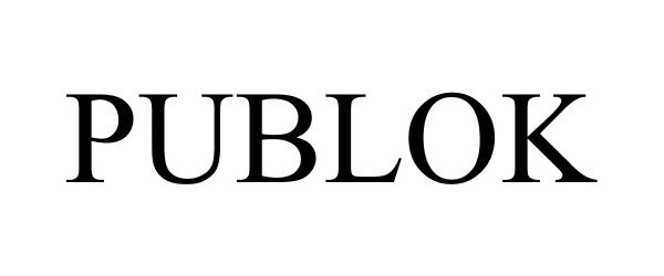 Trademark Logo PUBLOK