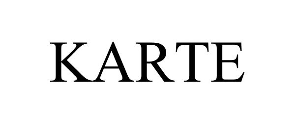 Trademark Logo KARTE