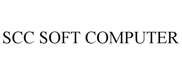 Trademark Logo SCC SOFT COMPUTER