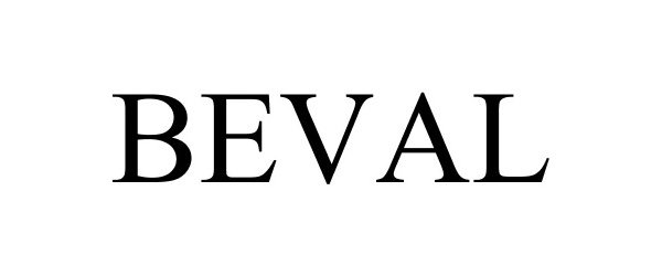 Trademark Logo BEVAL