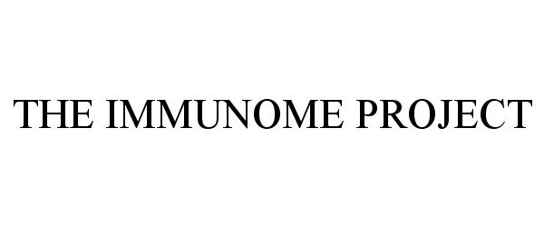 Trademark Logo THE IMMUNOME PROJECT