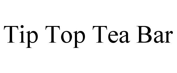  TIP TOP TEA BAR