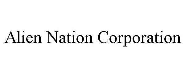 Trademark Logo ALIEN NATION CORPORATION