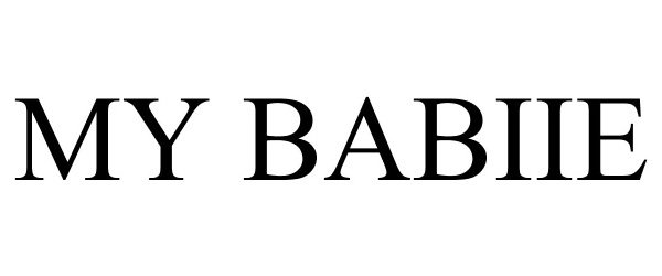Trademark Logo MY BABIIE