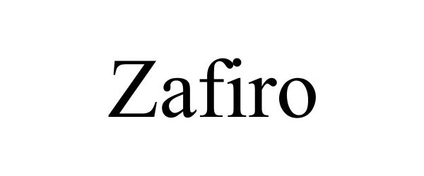 Trademark Logo ZAFIRO