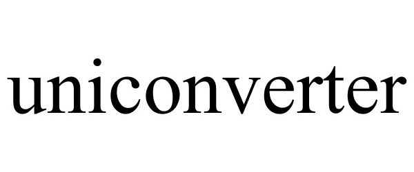 Trademark Logo UNICONVERTER
