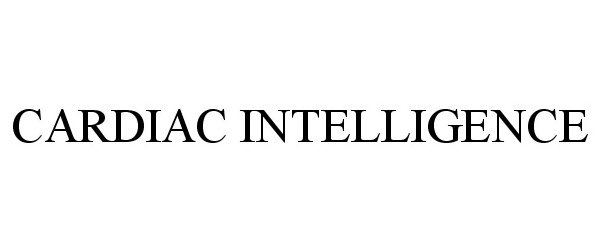 Trademark Logo CARDIAC INTELLIGENCE