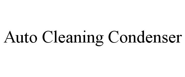 AUTO CLEANING CONDENSER