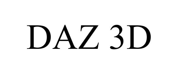 Trademark Logo DAZ 3D