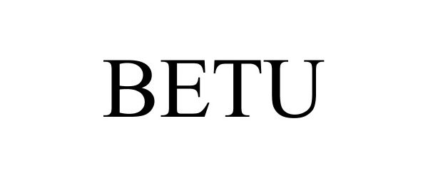 Trademark Logo BETU