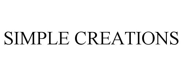 Trademark Logo SIMPLE CREATIONS
