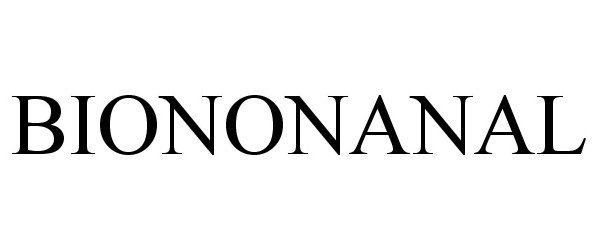 Trademark Logo BIONONANAL
