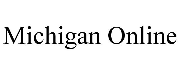 Trademark Logo MICHIGAN ONLINE