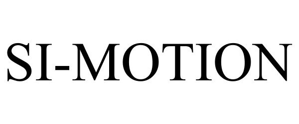 Trademark Logo SI-MOTION