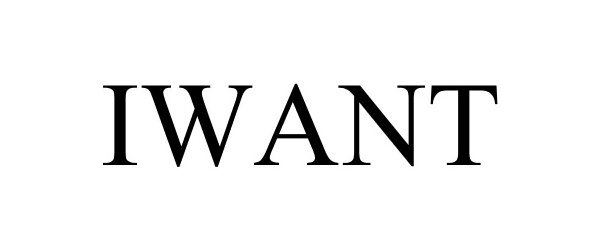 Trademark Logo IWANT