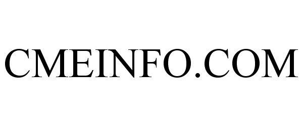 Trademark Logo CMEINFO.COM