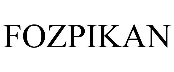 Trademark Logo FOZPIKAN